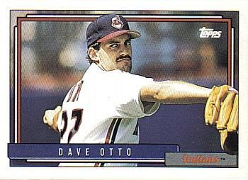#499 Dave Otto - Cleveland Indians - 1992 Topps Baseball
