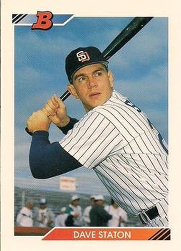 #499 Dave Staton - San Diego Padres - 1992 Bowman Baseball
