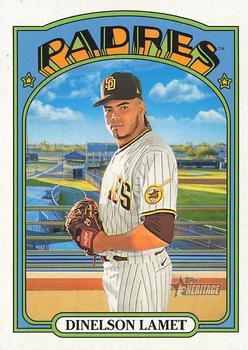 #499 Dinelson Lamet - San Diego Padres - 2021 Topps Heritage Baseball