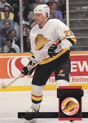 #499 Jeff Brown - Vancouver Canucks - 1993-94 Donruss Hockey