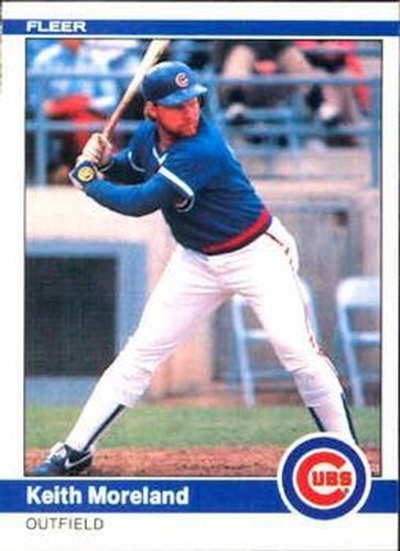 #499 Keith Moreland - Chicago Cubs - 1984 Fleer Baseball