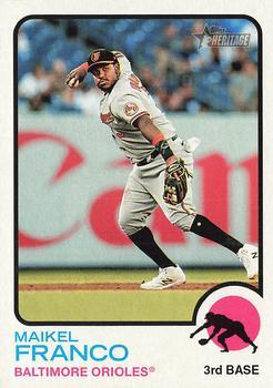 #499 Maikel Franco - Baltimore Orioles - 2022 Topps Heritage Baseball