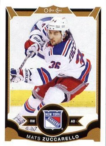 #499 Mats Zuccarello - New York Rangers - 2015-16 O-Pee-Chee Hockey
