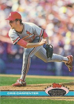 #499 Cris Carpenter - St. Louis Cardinals - 1991 Stadium Club Baseball