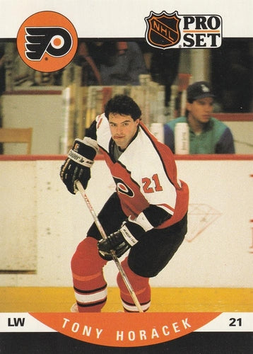 #499 Tony Horacek - Philadelphia Flyers - 1990-91 Pro Set Hockey