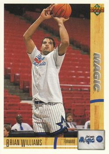 #499 Brian Williams - Orlando Magic - 1991-92 Upper Deck Basketball