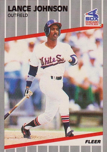 #499 Lance Johnson - Chicago White Sox - 1989 Fleer Baseball