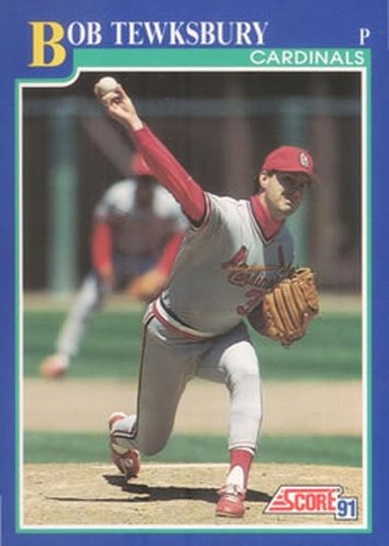 #499 Bob Tewksbury - St. Louis Cardinals - 1991 Score Baseball