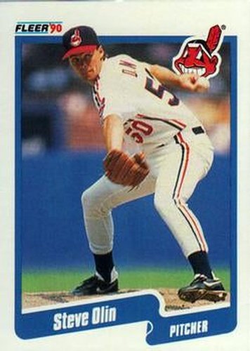 #499 Steve Olin - Cleveland Indians - 1990 Fleer USA Baseball