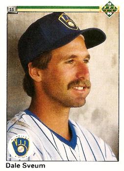 #499 Dale Sveum - Milwaukee Brewers - 1990 Upper Deck Baseball