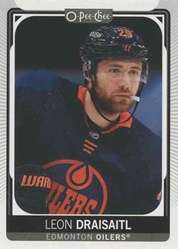 #499b Leon Draisaitl - Head Shot - Edmonton Oilers - 2021-22 O-Pee-Chee Hockey
