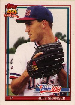 #49T Jeff Granger - USA - 1991 Topps Traded Baseball