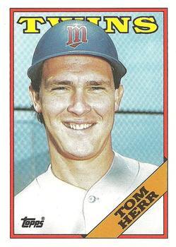 #49T Tom Herr - Minnesota Twins - 1988 Topps Traded Baseball
