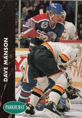 #49 Dave Manson - Edmonton Oilers - 1991-92 Parkhurst Hockey