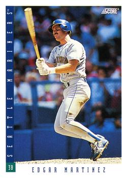 #49 Edgar Martinez - Seattle Mariners - 1993 Score Baseball