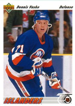 #49 Dennis Vaske - New York Islanders - 1991-92 Upper Deck Hockey