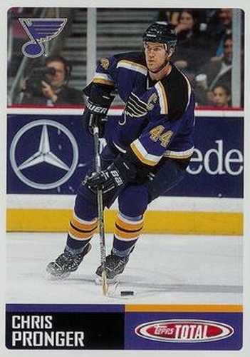 #49 Chris Pronger - St. Louis Blues - 2002-03 Topps Total Hockey