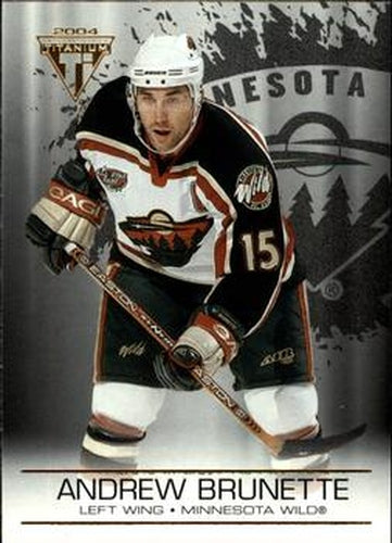 #49 Andrew Brunette - Minnesota Wild - 2003-04 Pacific Private Stock Titanium Hockey