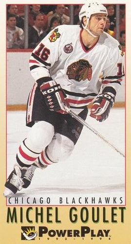 #49 Michel Goulet - Chicago Blackhawks - 1993-94 Fleer PowerPlay Hockey