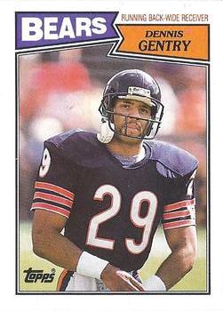 #49 Dennis Gentry - Chicago Bears - 1987 Topps Football