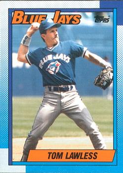 #49 Tom Lawless - Toronto Blue Jays - 1990 O-Pee-Chee Baseball