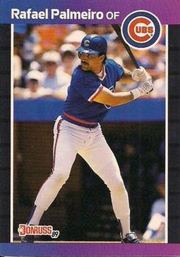 #49 Rafael Palmeiro - Chicago Cubs - 1989 Donruss Baseball