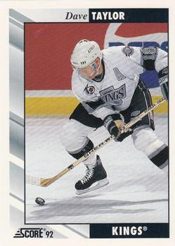 #49 Dave Taylor - Los Angeles Kings - 1992-93 Score USA Hockey