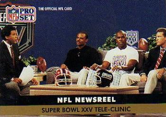 #349 Super Bowl XXV Tele-Clinic - Houston Oilers / Kansas City Chiefs / Minnesota Vikings - 1991 Pro Set Football