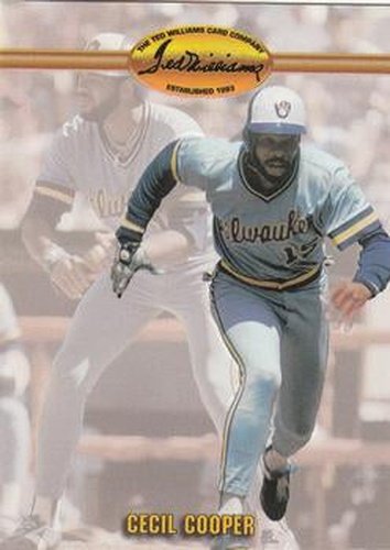 #49 Cecil Cooper - Milwaukee Brewers - 1993 Ted Williams Baseball