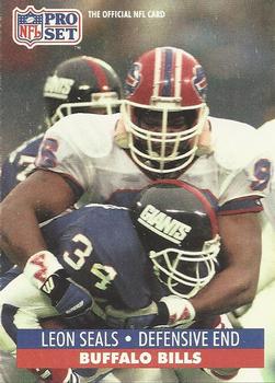 #449 Leon Seals - Buffalo Bills - 1991 Pro Set Football