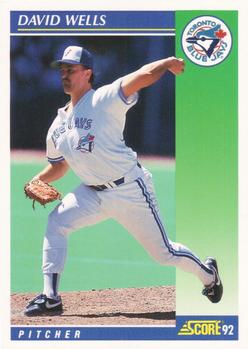 #49 David Wells - Toronto Blue Jays - 1992 Score Baseball