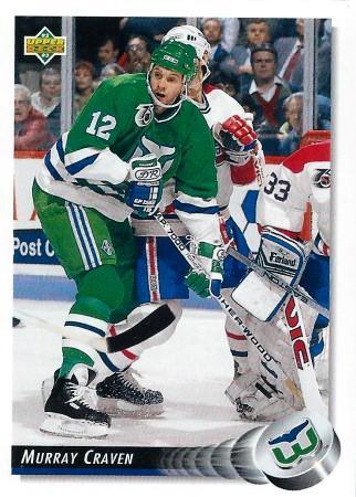 #49 Murray Craven - Hartford Whalers - 1992-93 Upper Deck Hockey