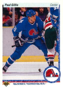 #49 Paul Gillis - Quebec Nordiques - 1990-91 Upper Deck Hockey