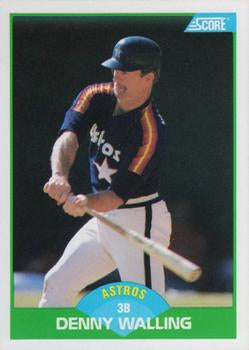 #49 Denny Walling - Houston Astros - 1989 Score Baseball