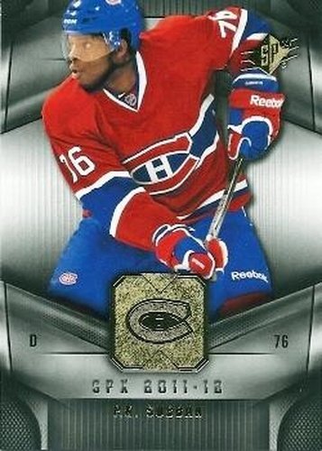 #49 P.K. Subban - Montreal Canadiens - 2011-12 SPx Hockey