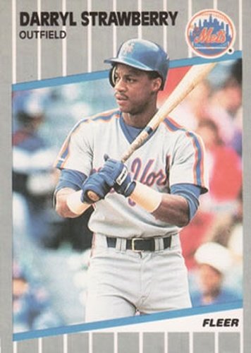 #49 Darryl Strawberry - New York Mets - 1989 Fleer Baseball