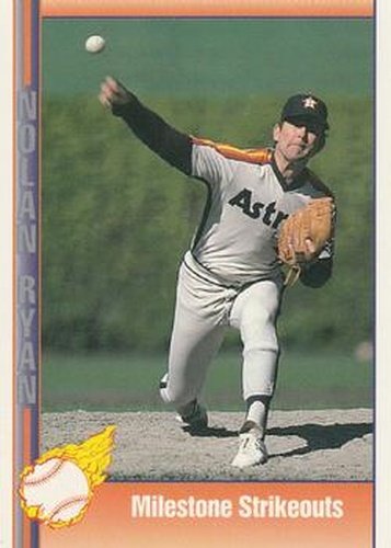 #49 Milestone Strikeouts - Houston Astros - 1991 Pacific Nolan Ryan Texas Express I Baseball