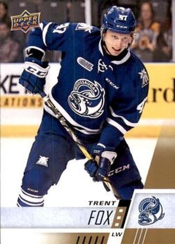 #49 Trent Fox - Mississauga Steelheads - 2017-18 Upper Deck CHL Hockey