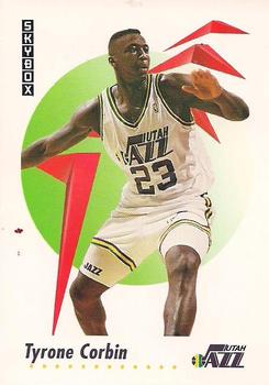 #649 Tyrone Corbin - Utah Jazz - 1991-92 SkyBox Basketball