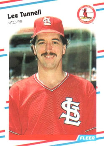 #49 Lee Tunnell - St. Louis Cardinals - 1988 Fleer Baseball