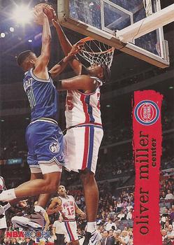#49 Oliver Miller - Detroit Pistons - 1995-96 Hoops Basketball