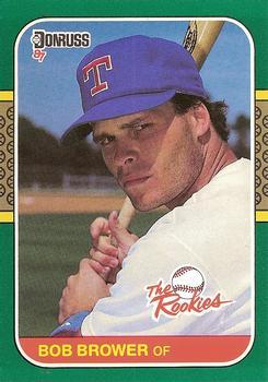 #49 - Bob Brower - Texas Rangers - 1987 Donruss The Rookies Baseball