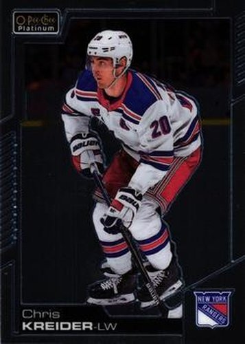 #49 Chris Kreider - New York Rangers - 2020-21 O-Pee-Chee Platinum Hockey