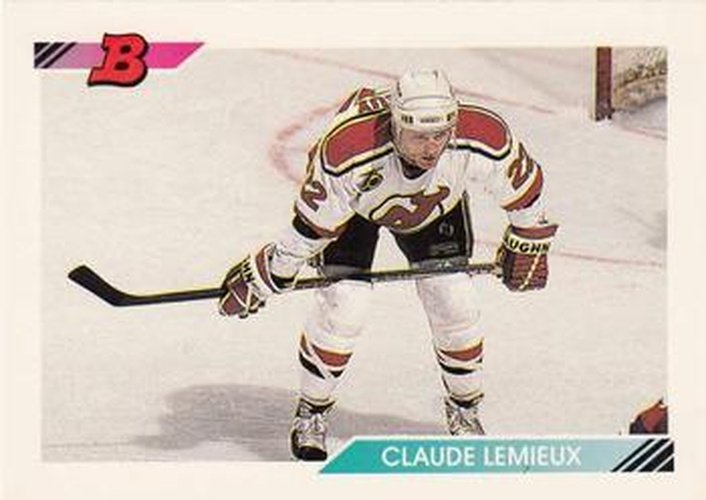 #49 Claude Lemieux - New Jersey Devils - 1992-93 Bowman Hockey