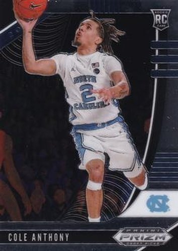 #49 Cole Anthony - North Carolina Tar Heels - 2020 Panini Prizm Draft Picks Collegiate Basketball