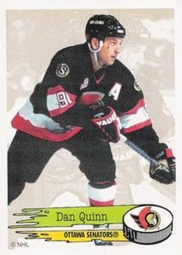 #49 Dan Quinn - Ottawa Senators - 1995-96 Panini Hockey Stickers