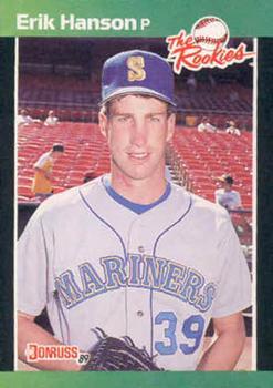 #49 Erik Hanson - Seattle Mariners - 1989 Donruss The Rookies Baseball