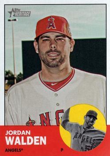 #49 Jordan Walden - Los Angeles Angels - 2012 Topps Heritage Baseball