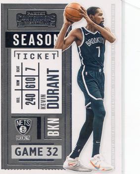 #49 Kevin Durant - Brooklyn Nets - 2020-21 Panini Contenders Basketball