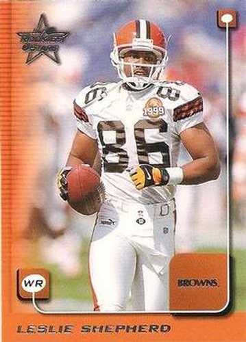 #49 Leslie Shepherd - Cleveland Browns - 1999 Leaf Rookies & Stars Football